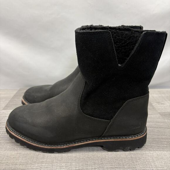 L.L. Bean Shoes - L.L.Bean Women’s Rugged Leather & Suede Boots - Size 10 Medium - Black